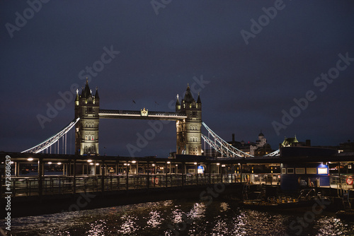 tower bridge at night