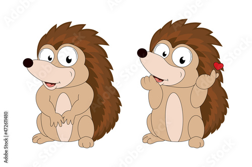cute porcupine animal cartoon