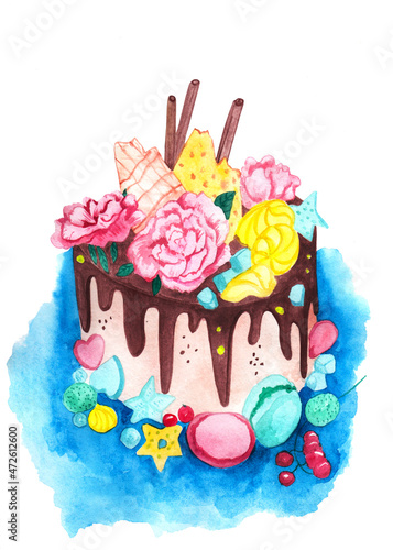 Birthday ckocolate cake  (ID: 472612600)