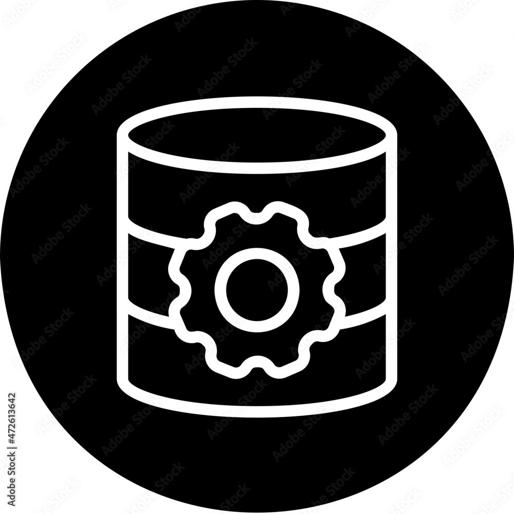 database management glyph icon database management glyph icon