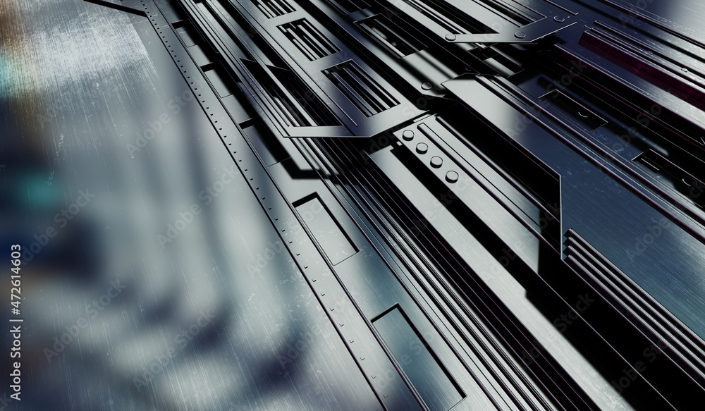 3d abstract technology background from metal parts. 3d rendering 3d abstract technology background from metal parts. 3d rendering