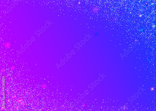 Bokeh Confetti. Disco Abstract Wallpaper. Holiday Art. Shiny Burst. Birthday Background. Bright Foil. Iridescent Glare. Purple Party Sparkles. Violet Bokeh Confetti