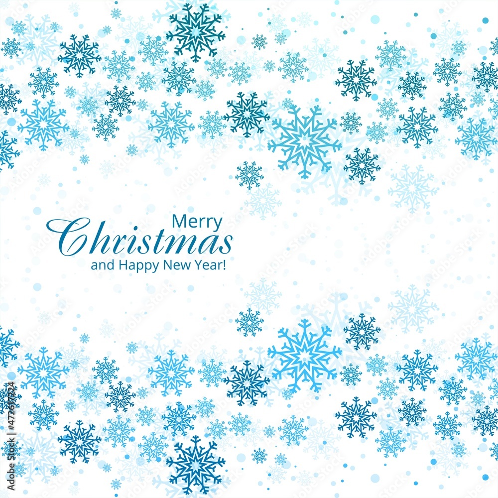 beautiful christmas snowflake card background vector beautiful christmas snowflake card background vector