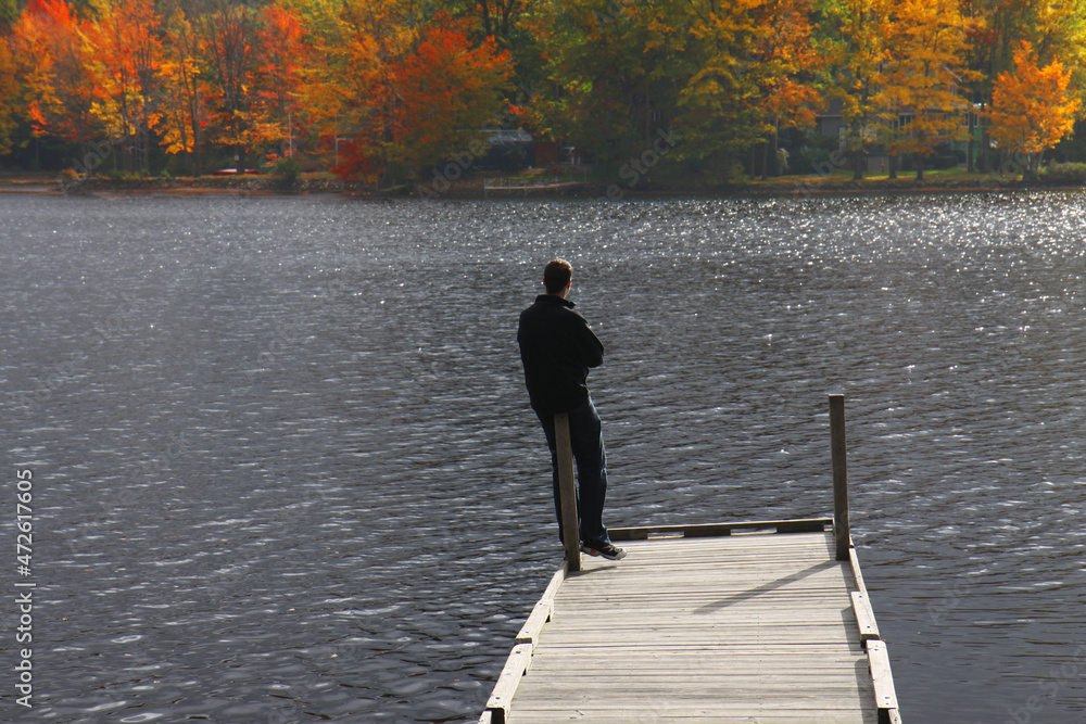Fall foliage from the dock Fall foliage from the dock