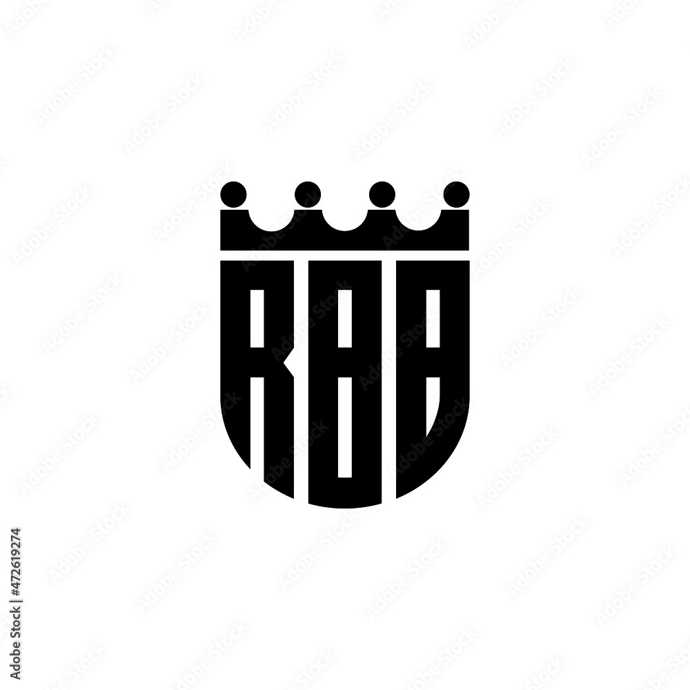 Letters Rbb RBB letter logo design with white background in illustrator, vector ...