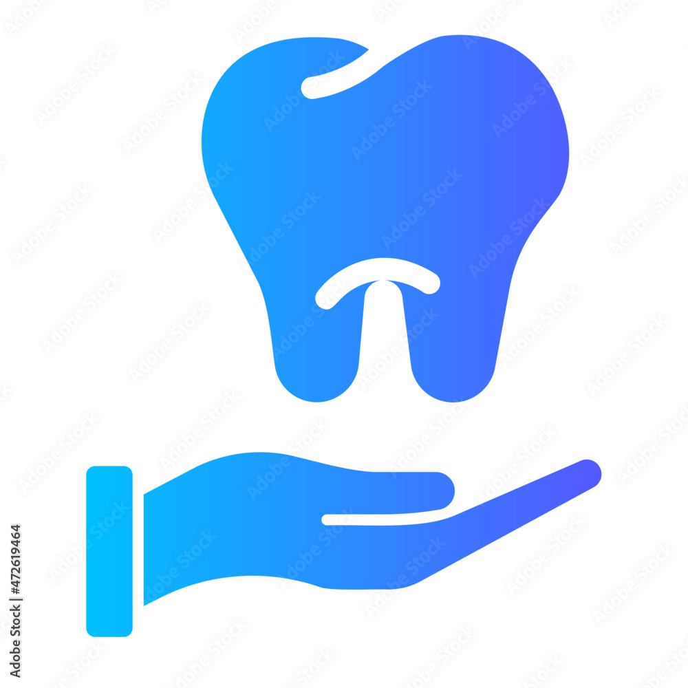 Tanan and Teeth gradient icon Tanan and Teeth gradient icon