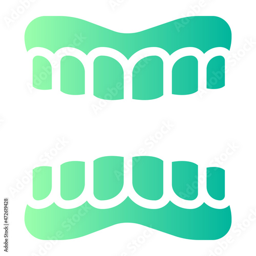 dentures gradient icon