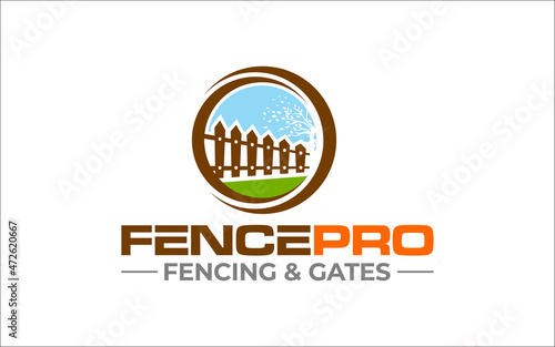 Illustration graphic vector of fence home solution logo design template