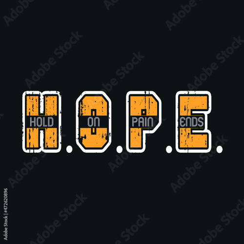 typography t shirt, hope typography, unique style t shirt, modern style design, t shirt design