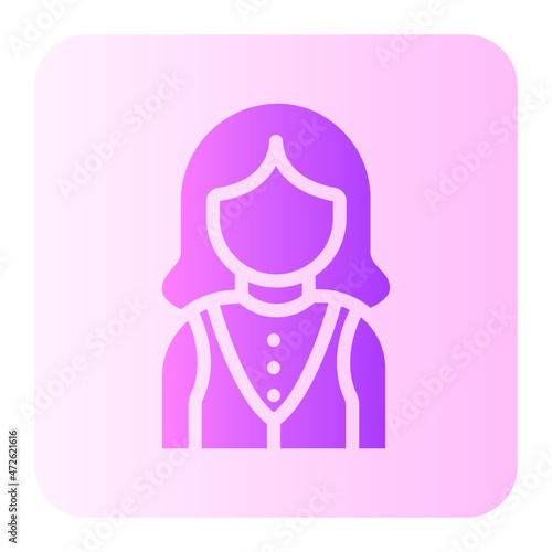 waitress gradient icon