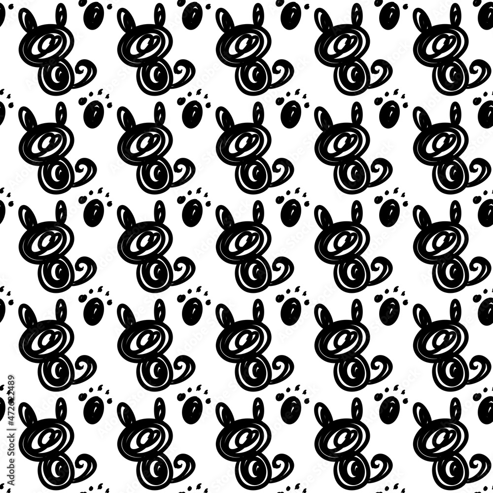 seamless pattern of cat cartoon seamless pattern of cat cartoon