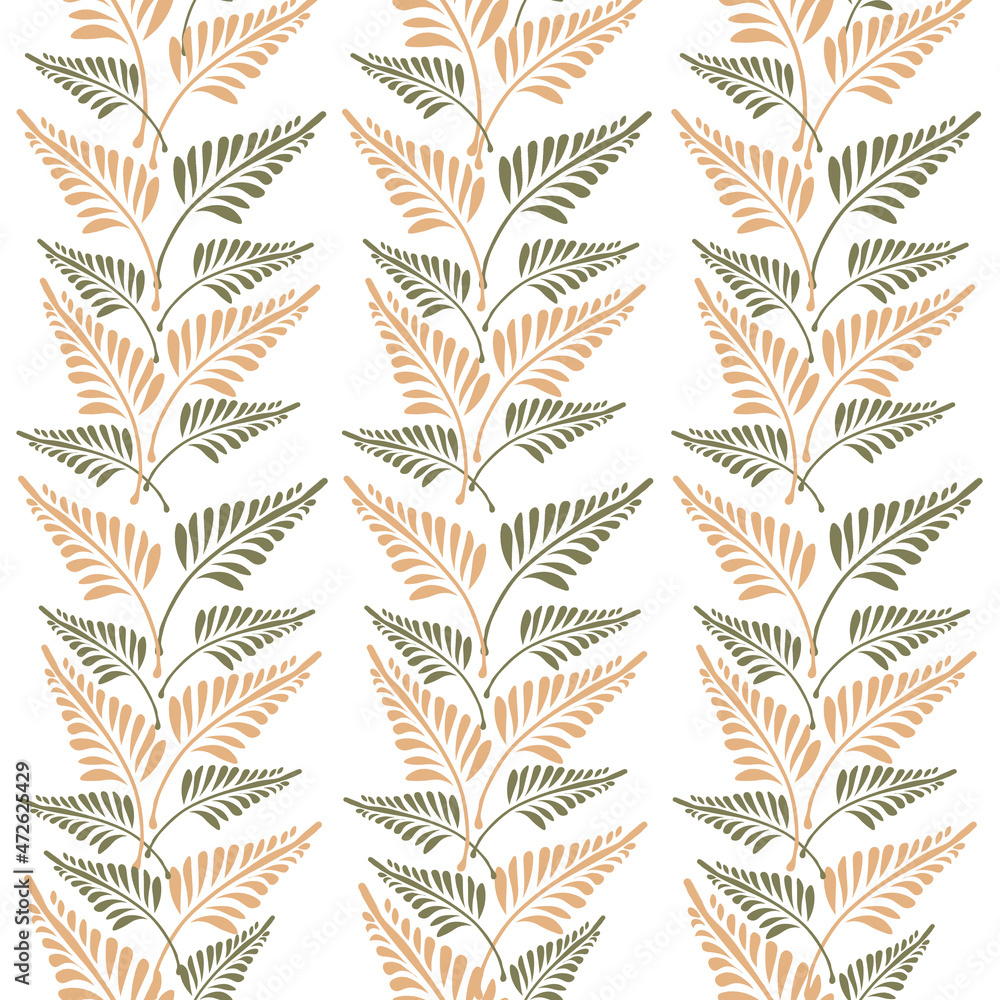 Seamless pattern with leaves. Autumn leaves. Suitable for fabric, paper, background Seamless pattern with leaves. Autumn leaves. Suitable for fabric, paper, background