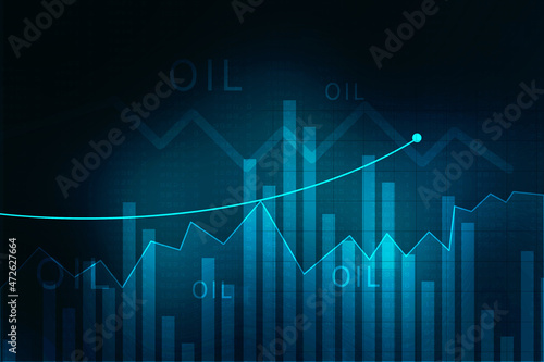 Wallpaper Mural 2d rendering Stock market online business concept. business Graph  Torontodigital.ca