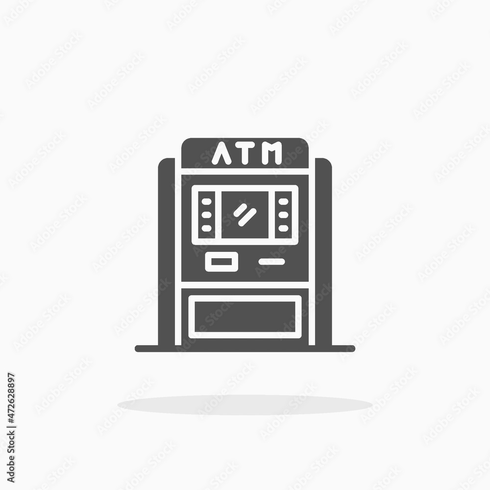 ATM icon. Solid or Glyph style. Enjoy this icon for your project. ATM icon. Solid or Glyph style. Enjoy this icon for your project.