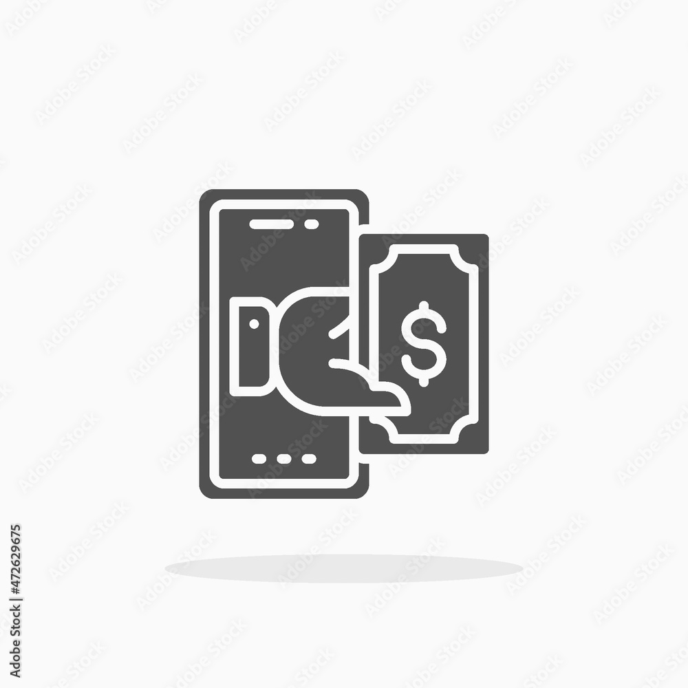 Online Payment icon. Solid or Glyph style. Enjoy this icon for your project. Online Payment icon. Solid or Glyph style. Enjoy this icon for your project.
