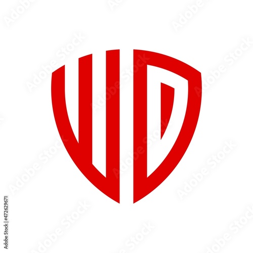 Free Download Initial Letter WD Shield logo design vector - GFXLoad