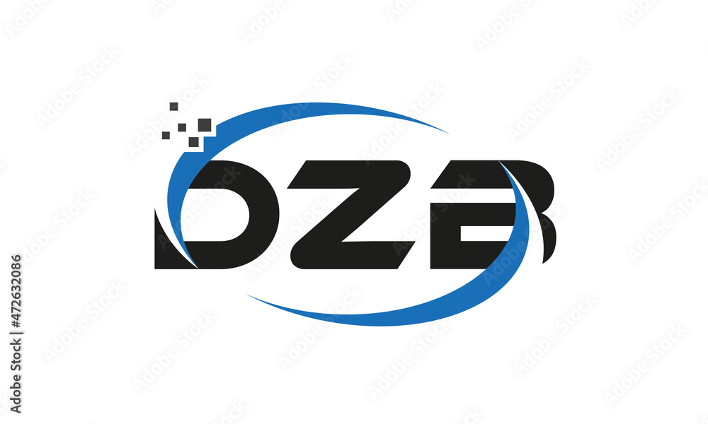 dots or points letter DZB technology logo designs concept vector Template Element dots or points letter DZB technology logo designs concept vector Template Element