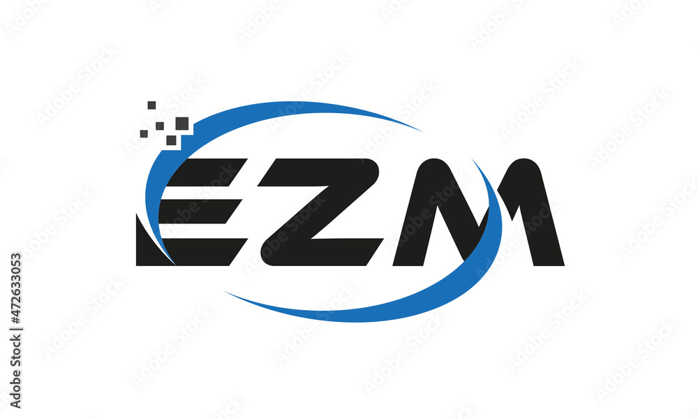 dots or points letter EZM technology logo designs concept vector Template Element dots or points letter EZM technology logo designs concept vector Template Element