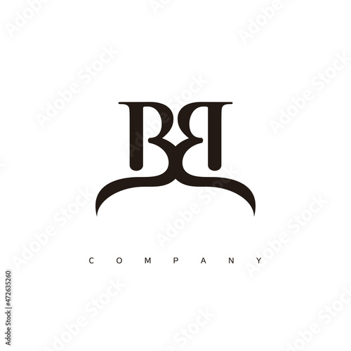Initial BB logo design vector