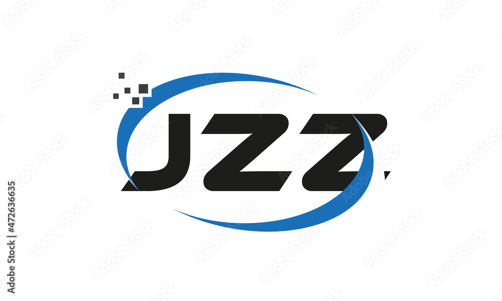 dots or points letter JZZ technology logo designs concept vector Template Element dots or points letter JZZ technology logo designs concept vector Template Element