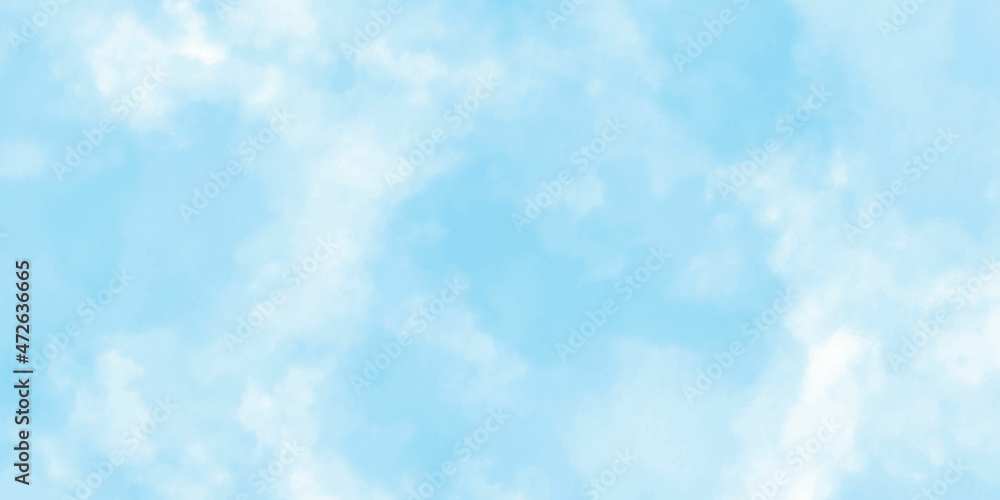 White cloud detail in blue sky vector illustration background with copy space White cloud detail in blue sky vector illustration background with copy space