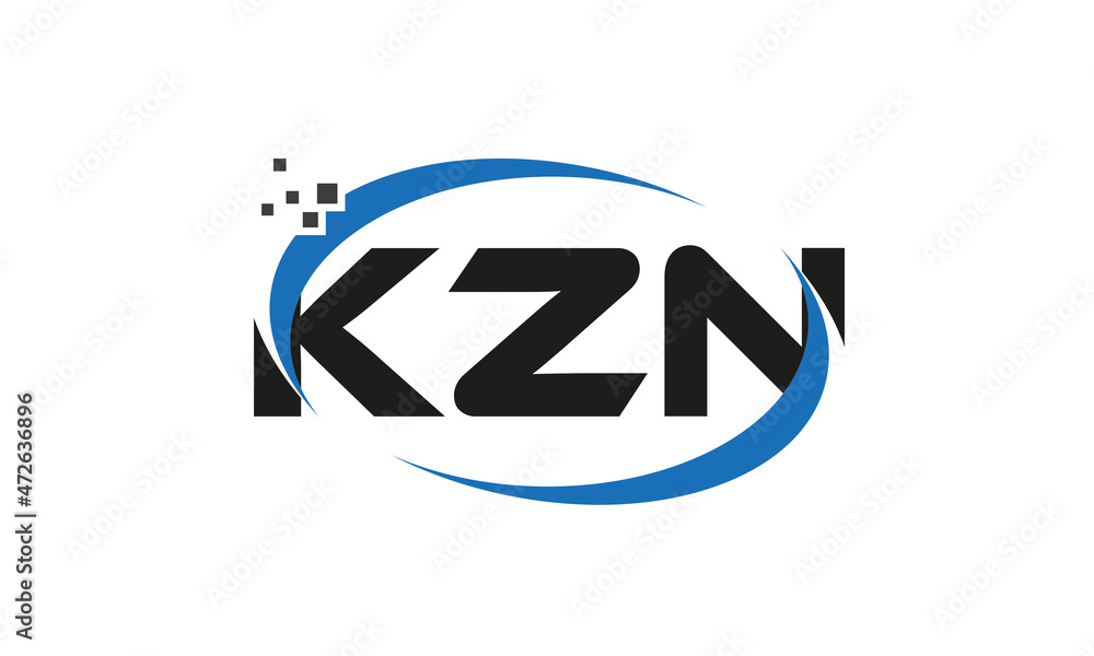 dots or points letter KZN technology logo designs concept vector Template Element dots or points letter KZN technology logo designs concept vector Template Element