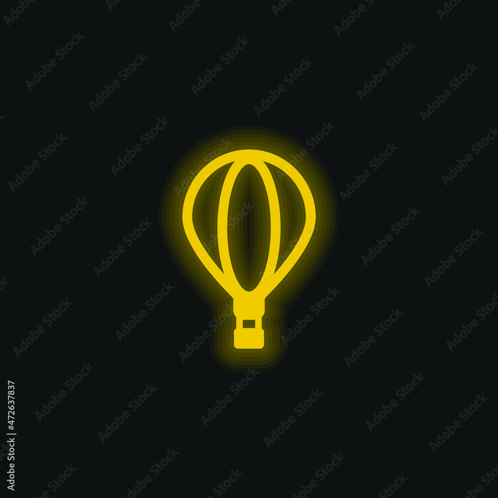 custom made wallpaper toronto digitalBig Air Balloon yellow glowing neon icon