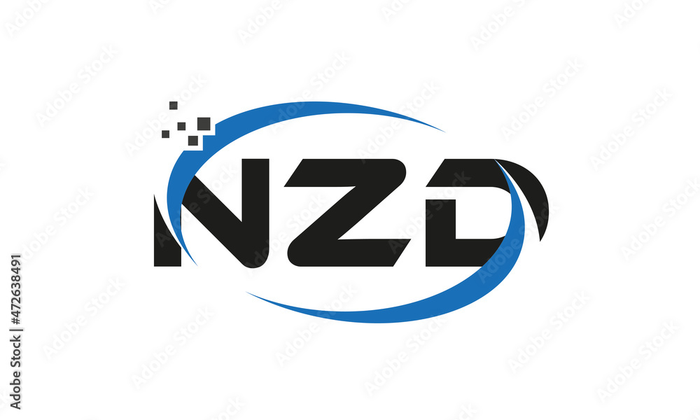 dots or points letter NZD technology logo designs concept vector Template Element dots or points letter NZD technology logo designs concept vector Template Element