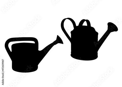 Watering cans for watering plants. Vector image.