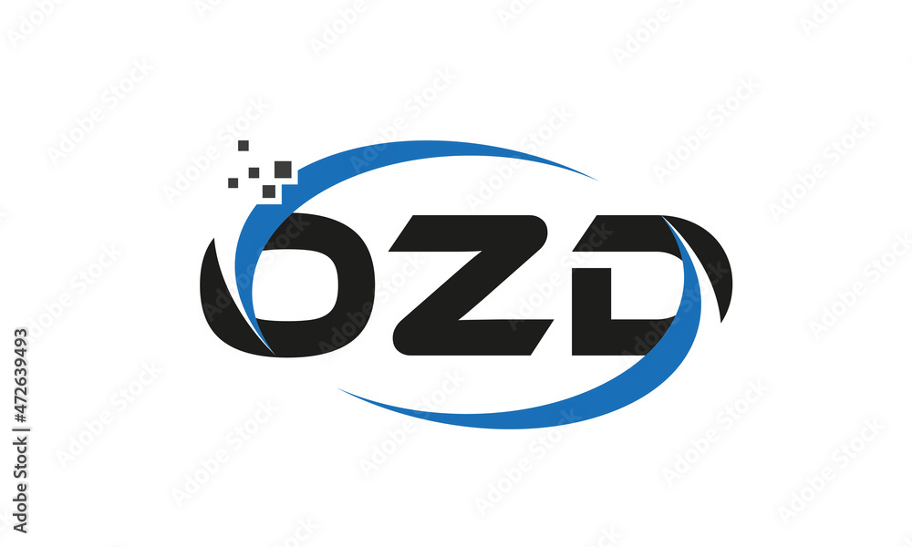dots or points letter OZD technology logo designs concept vector Template Element dots or points letter OZD technology logo designs concept vector Template Element