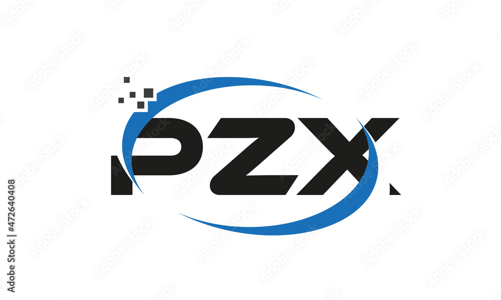 dots or points letter PZX technology logo designs concept vector Template Element dots or points letter PZX technology logo designs concept vector Template Element