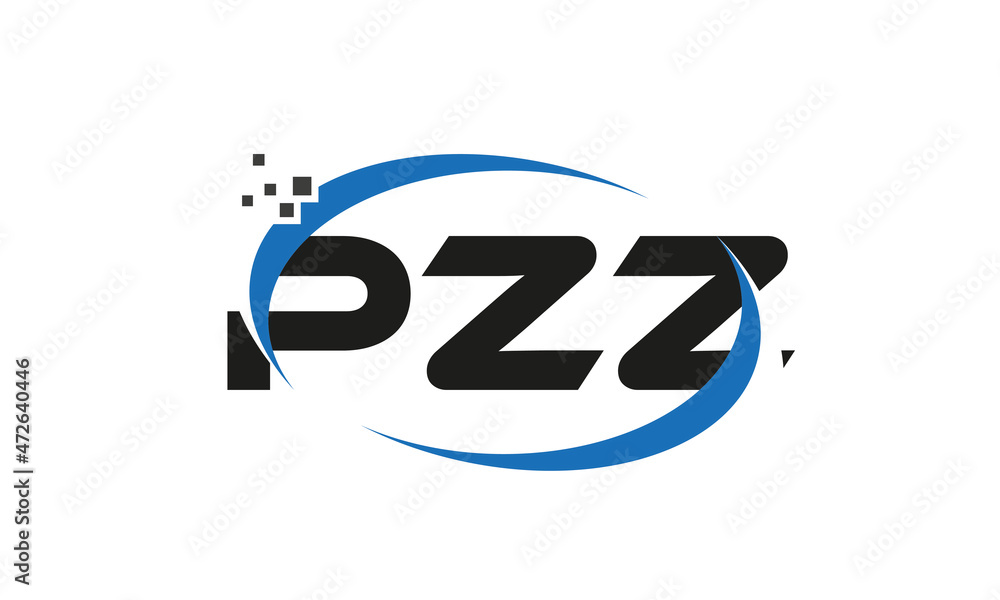 dots or points letter PZZ technology logo designs concept vector Template Element dots or points letter PZZ technology logo designs concept vector Template Element