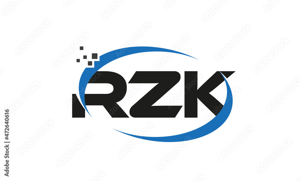 dots or points letter RZK technology logo designs concept vector Template Element dots or points letter RZK technology logo designs concept vector Template Element