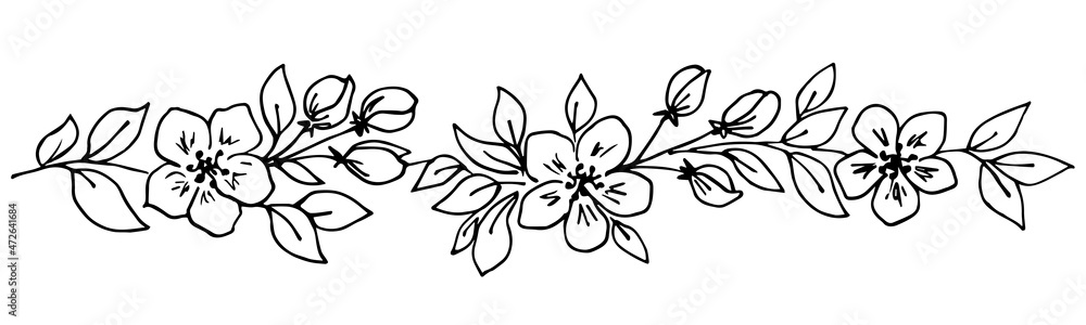 Old embroidery link border design comes from Vector Image