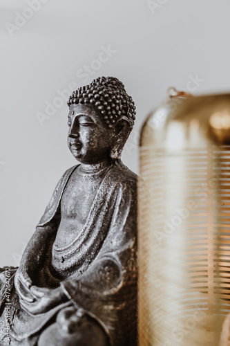 Meditating Buddha, yoga decoration background photo