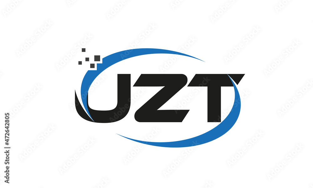 dots or points letter UZT technology logo designs concept vector Template Element dots or points letter UZT technology logo designs concept vector Template Element