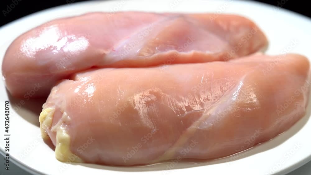 Modern fast food chicken burger making process Modern fast food chicken burger making process