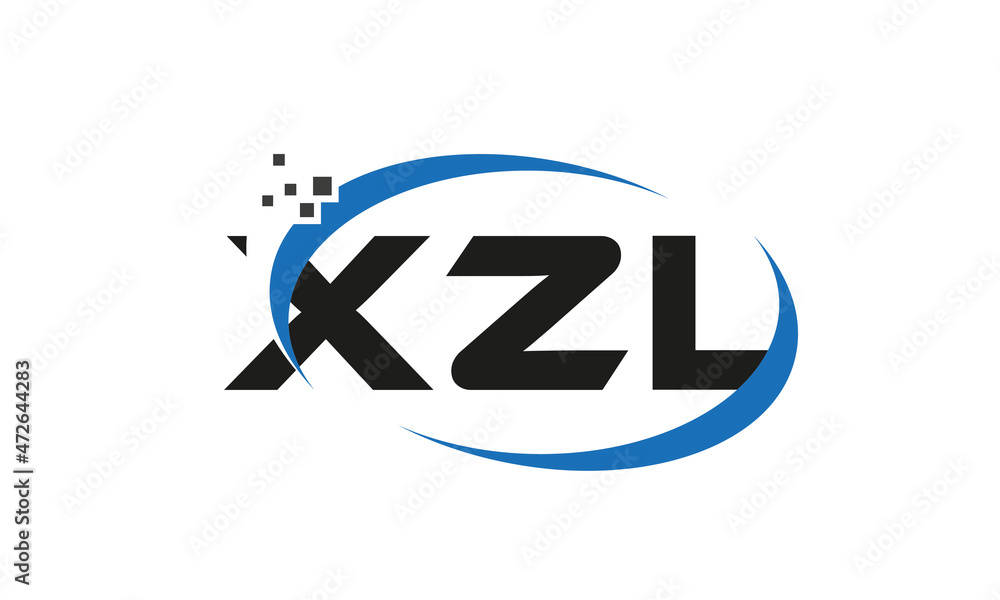 dots or points letter XZL technology logo designs concept vector Template Element dots or points letter XZL technology logo designs concept vector Template Element