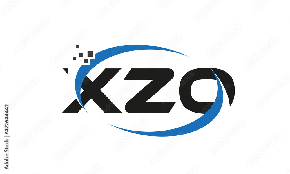 dots or points letter XZO technology logo designs concept vector Template Element dots or points letter XZO technology logo designs concept vector Template Element