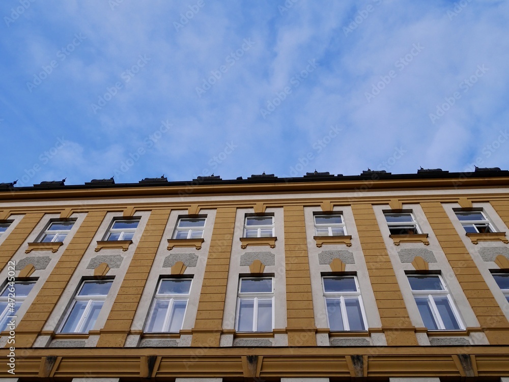 Obraz premium Facade of Landeskonservatorium, conservatory, in Feldkirch, Austria.