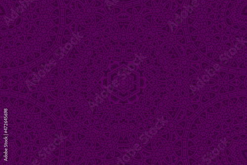 Purple Abstract kaleidoscope background. kaleidoscope texture design. multicolor kaleidoscope. Kaleidoscopic pattern. Mandala pattern. Batik Pattern