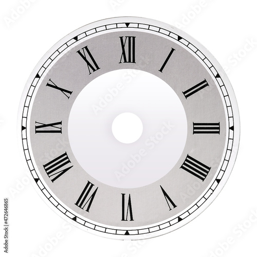 Clock faces isolated on a white background. Design element with clipping path