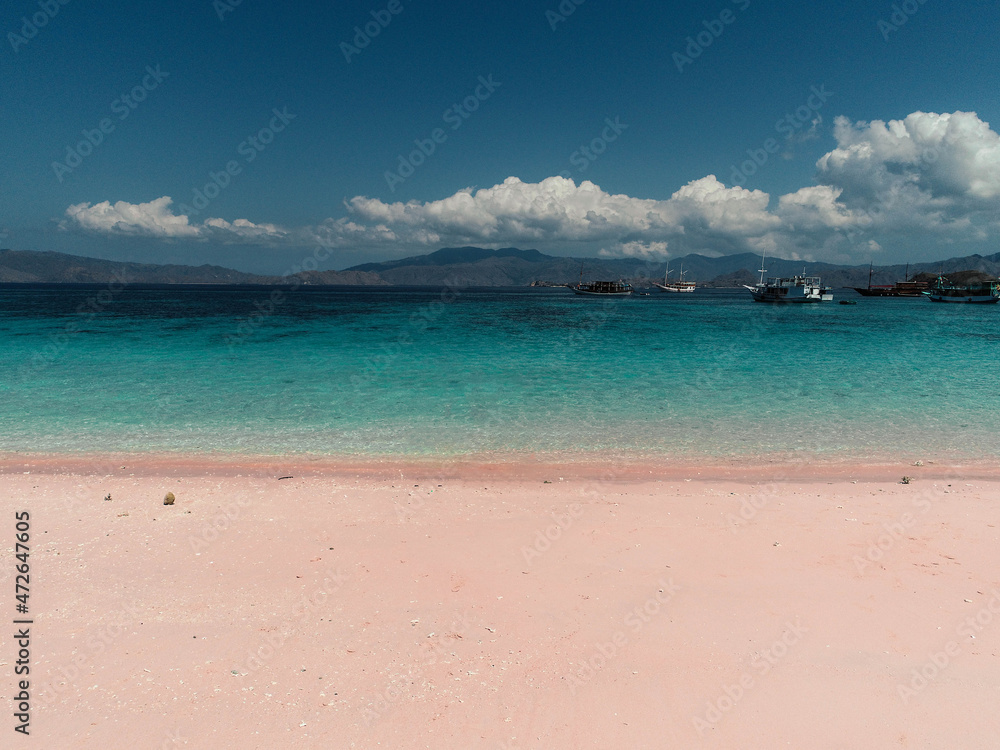Mesmerizing pink sands at Long Pink Beach, Labuan Bajo Mesmerizing pink sands at Long Pink Beach, Labuan Bajo