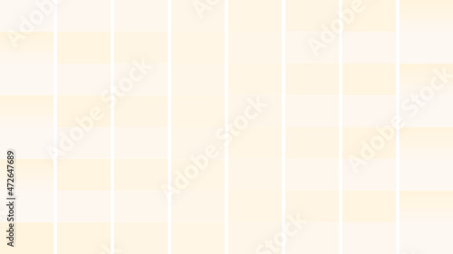 Vector abstract background of pale pink and tan stripes blending into each other from each side of frame, divided by thing white stripes. Pastels, copy space, summer, spring, or neutral background.