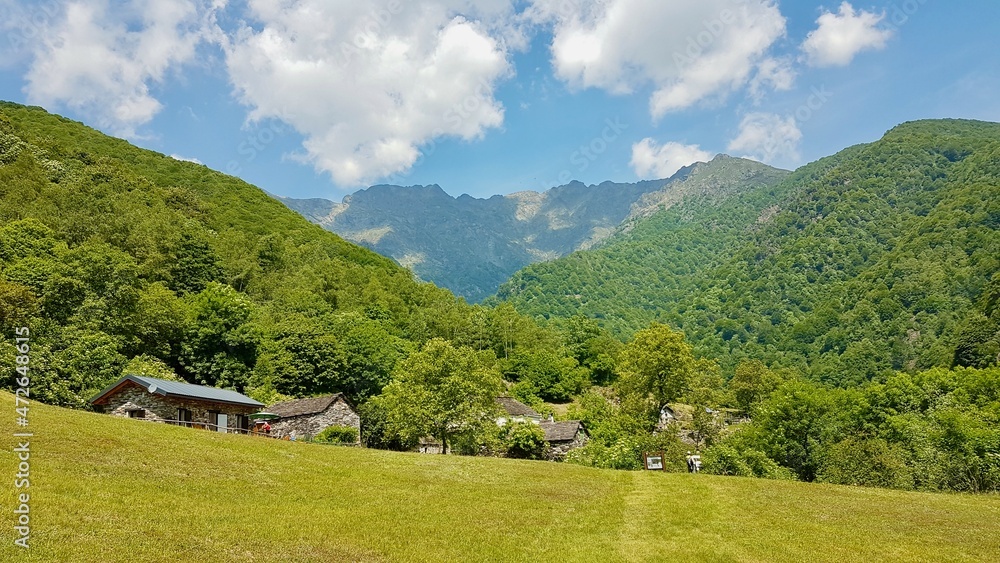 Pagallo in remote Val Grande, National Park in Piedmont, Northern Italy. Pagallo in remote Val Grande, National Park in Piedmont, Northern Italy.