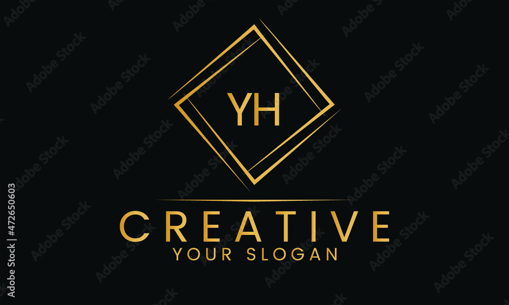 YH letter logo design , Letter HY logo design, YH logo, HY logo Stock ...