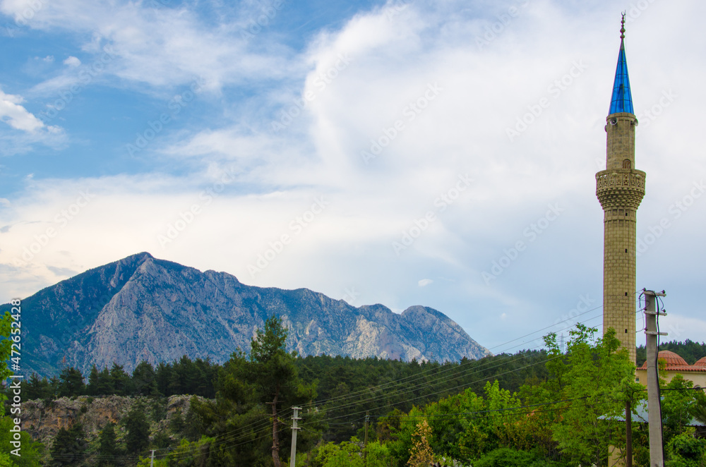 Obraz premium view from the top of mountain Linkia way, Turkey