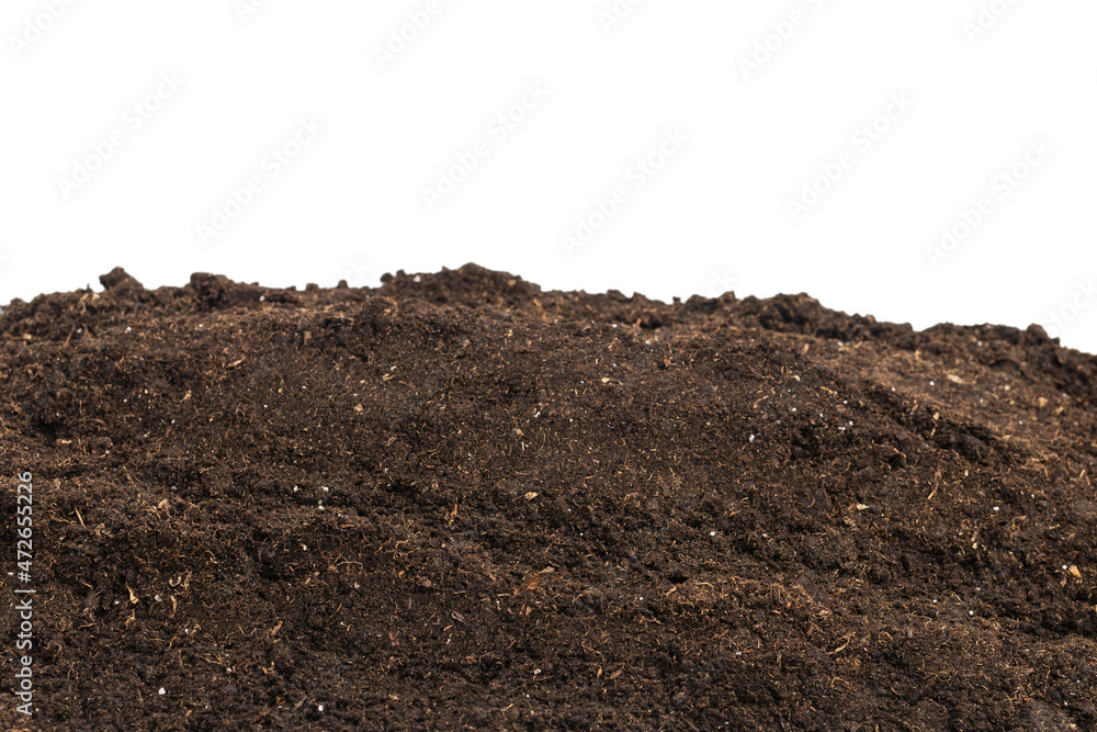 Soil for plant isolated on white background. Soil for plant isolated on white background.