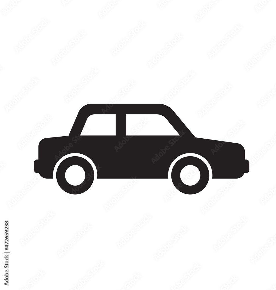 simple car silhouette symbol icon