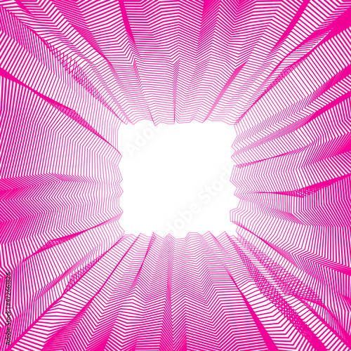 Vector surreal illusion art for design, line art 3d dimensional textured inner space, hallucinogen drug trip theme. Fantastic psychedelic trendy modern op art, optical dimensional illusion.